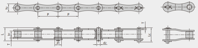 S型、C型鋼制滾子鏈